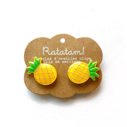 Boucles d’oreille clip FRUITS