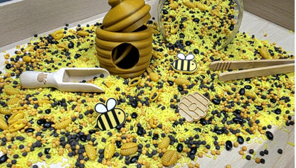 Lot complet pour jeu sensoriel : thème abeilles