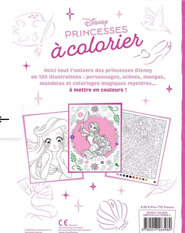 COLORIAGES - DISNEY PRINCESSES - Princesses à colorier