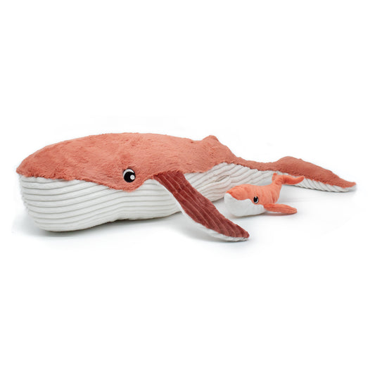 La Baleine Maman & son Bébé TERRACOTTA