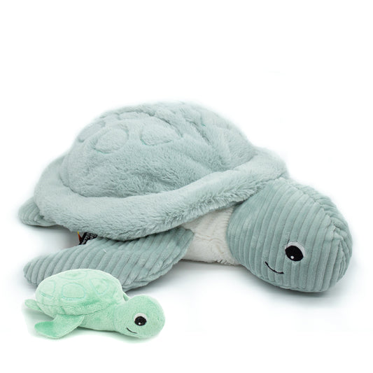 Sauvenou tortue géante Maman & son Bébé MENTHE