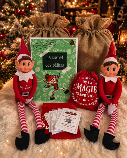 Hotte Magique – 24 audios de votre lutin & Carnet des Bêtises