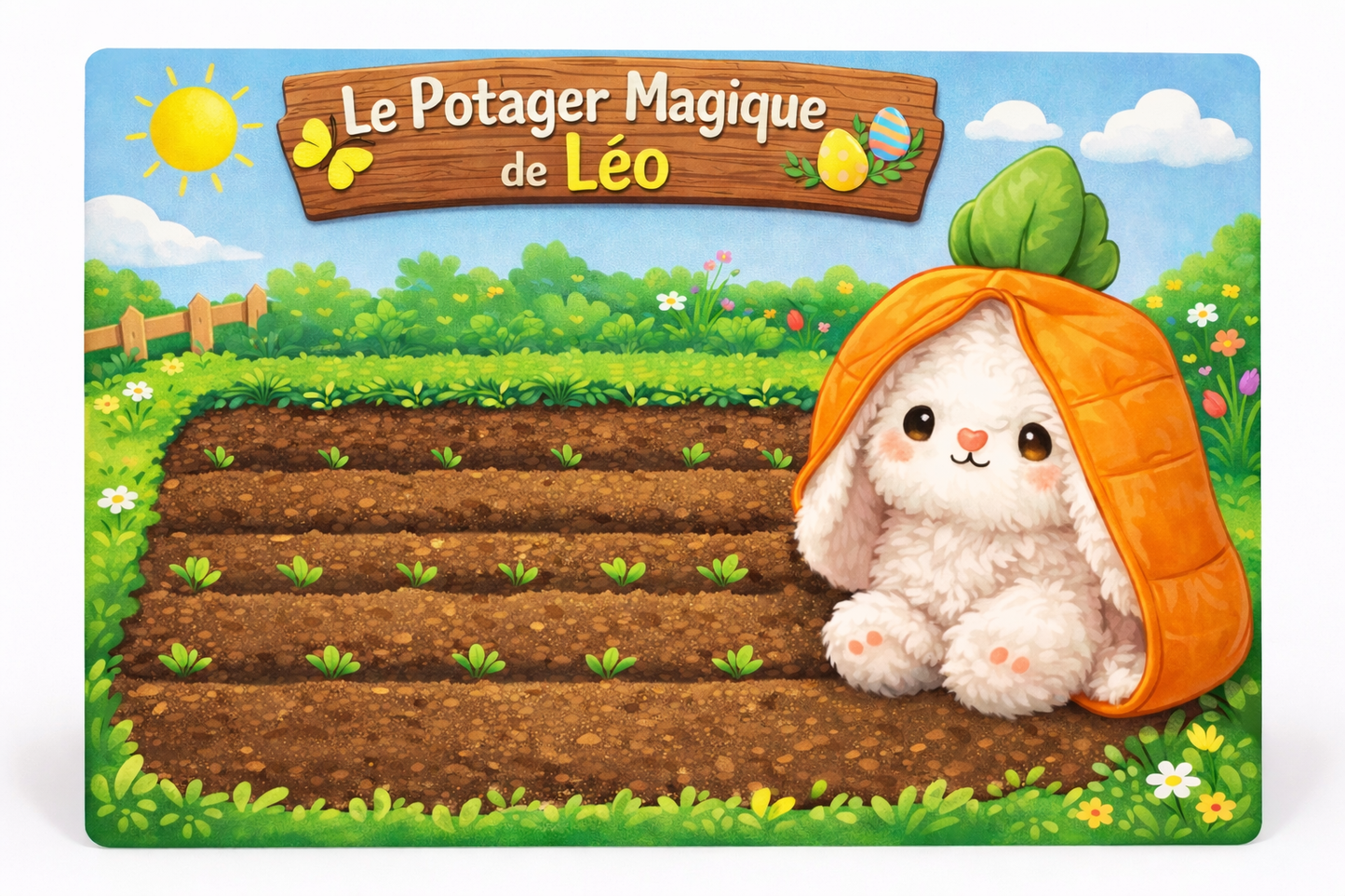 Le potager magique de Léo - compte à rebours avant Pâques - (dès 2 ans) - précommande