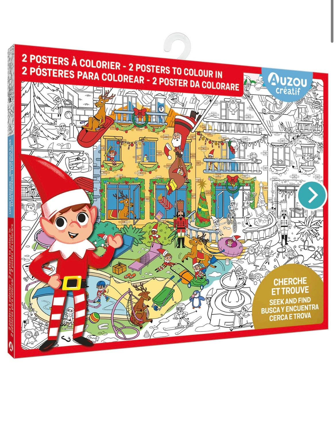 MA POCHETTE D'ARTISTE - CHERCHE ET TROUVE GÉANT À COLORIER - LUTINS FARCEURS