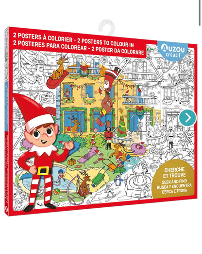 MA POCHETTE D'ARTISTE - CHERCHE ET TROUVE GÉANT À COLORIER - LUTINS FARCEURS