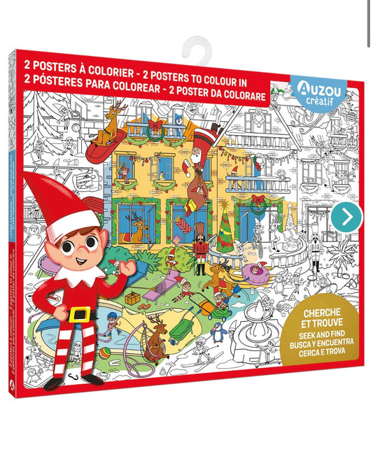 MA POCHETTE D'ARTISTE - CHERCHE ET TROUVE GÉANT À COLORIER - LUTINS FARCEURS
