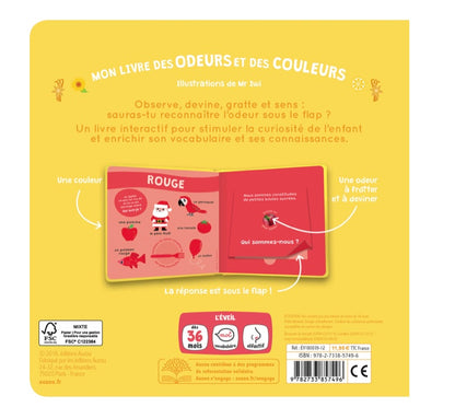 MON LIVRE DES ODEURS ET DES COULEURS - mes premières odeurs
