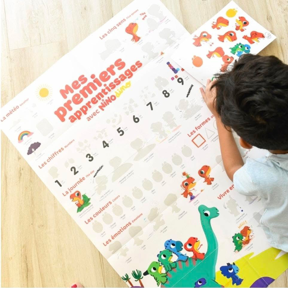 Poster en stickers Nino Dino