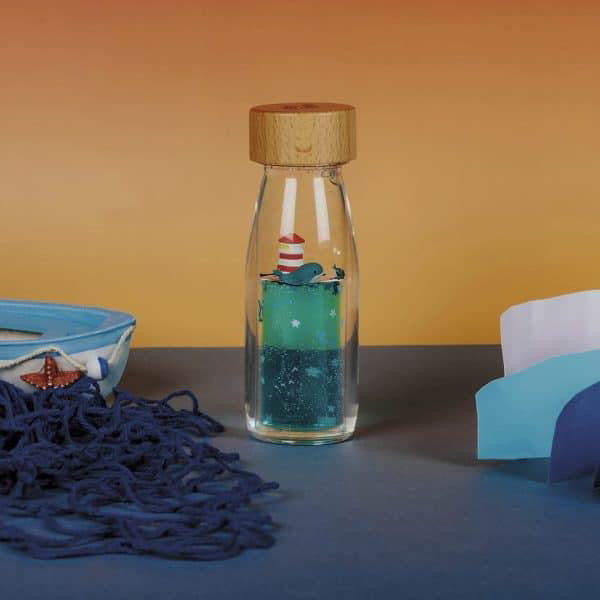 Bouteille sensorielle marin