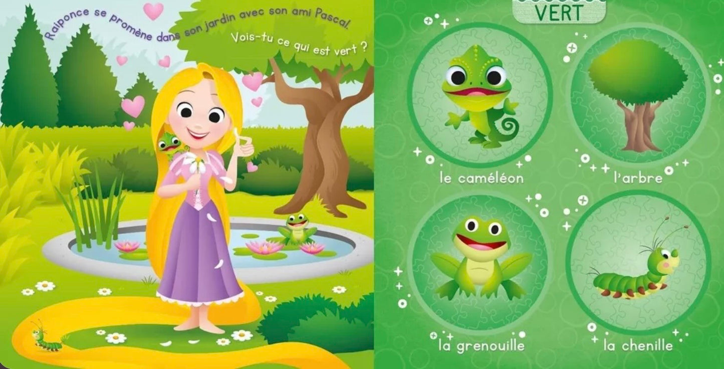LIVRE - DISNEY BABY - Mon Imagier puzzle 4 pièces - Les couleurs