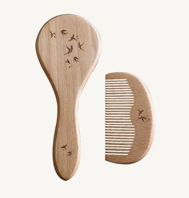 Brosse & peigne - hirondelles
