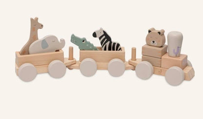 Jouet train en bois - jungle jambo