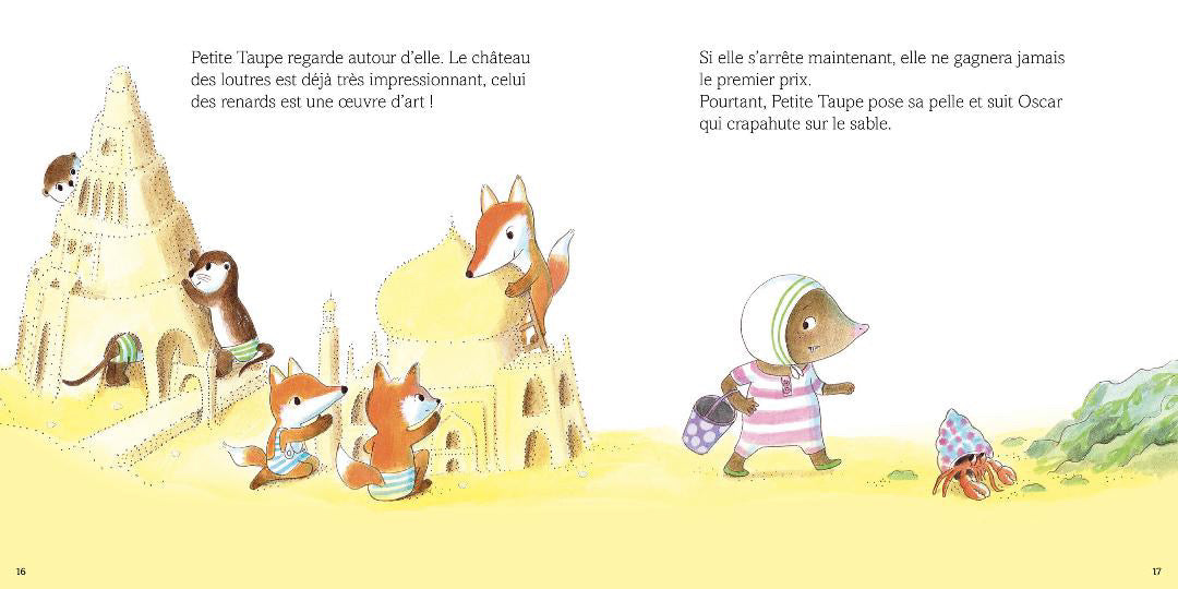 Petite taupe et le concours du château de sable
