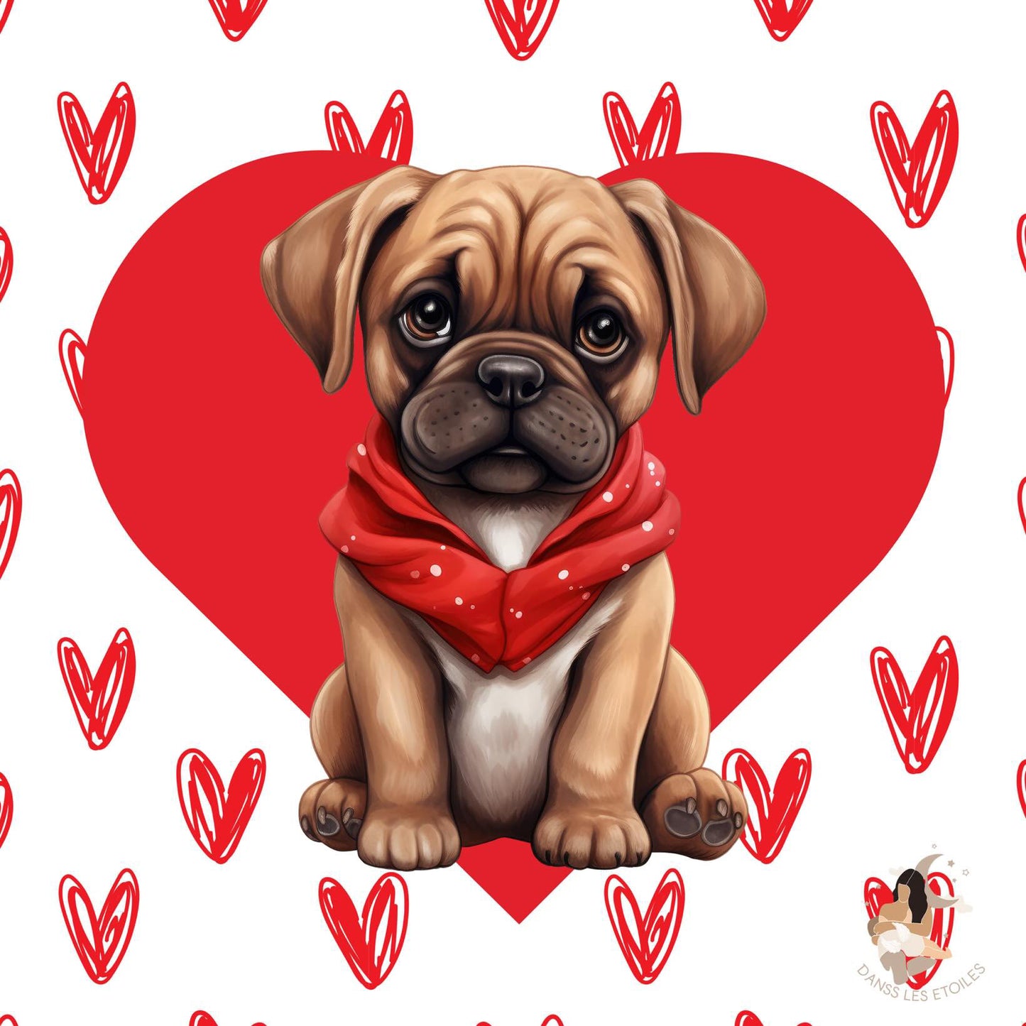 Film protecteur Tonies - Stickers personnalisable - Saint Valentin chien