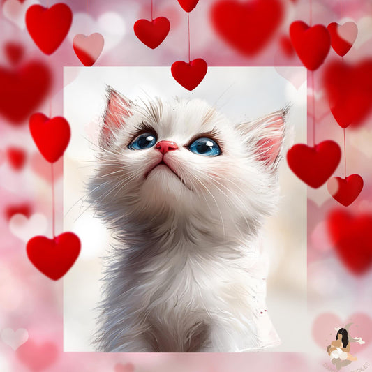 Film protecteur Tonies - Stickers personnalisable - Saint Valentin chat