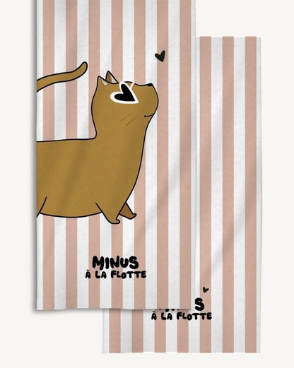 Serviette minus - chat