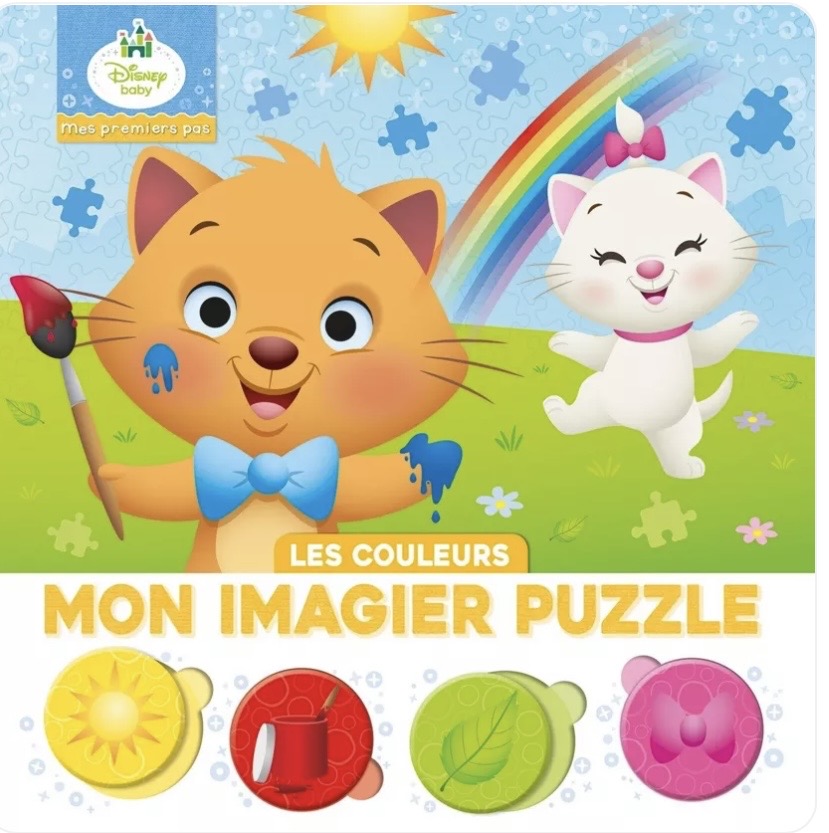 LIVRE - DISNEY BABY - Mon Imagier puzzle 4 pièces - Les couleurs