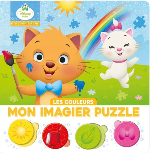 LIVRE - DISNEY BABY - Mon Imagier puzzle 4 pièces - Les couleurs