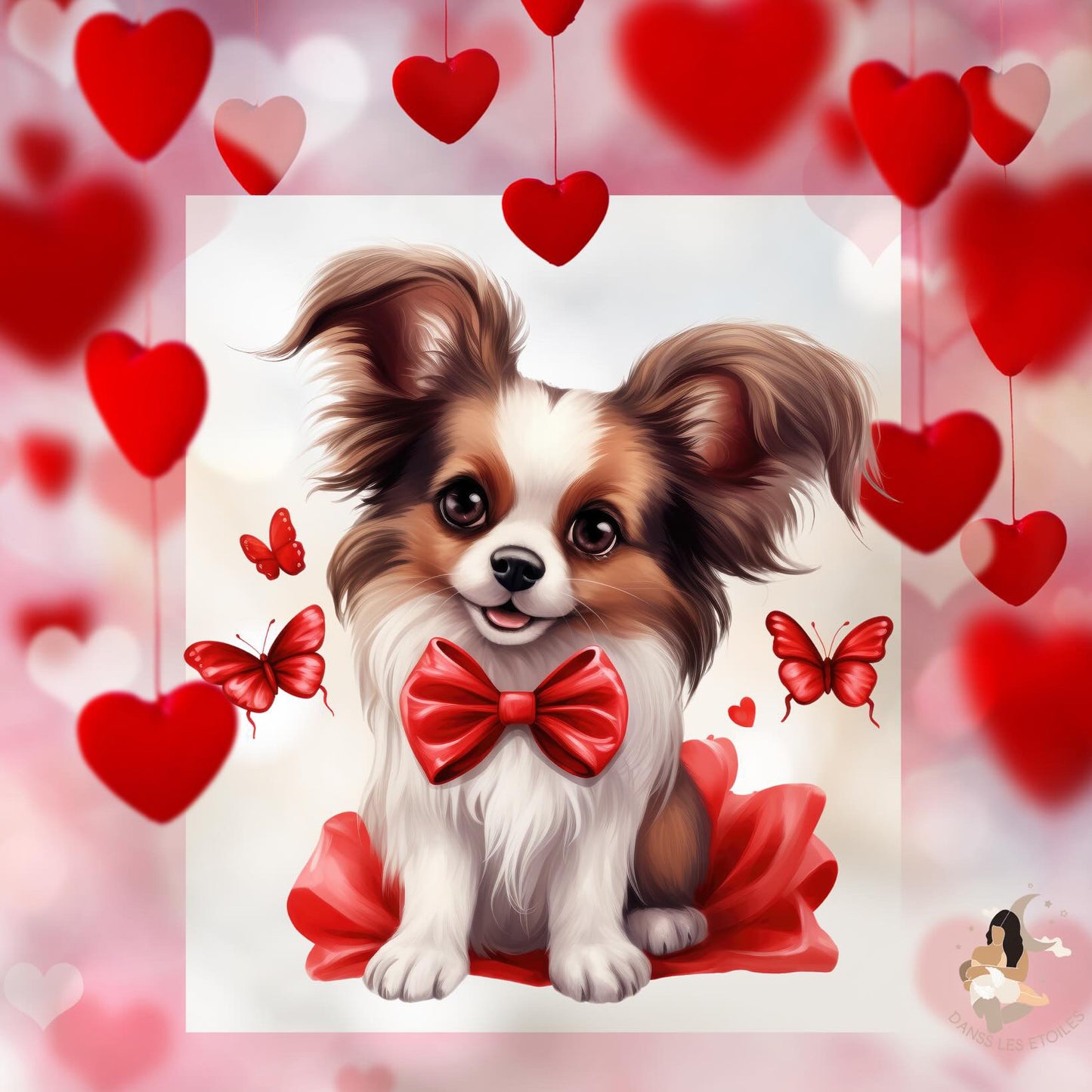 Film protecteur Tonies - Stickers personnalisable - Saint Valentin chien