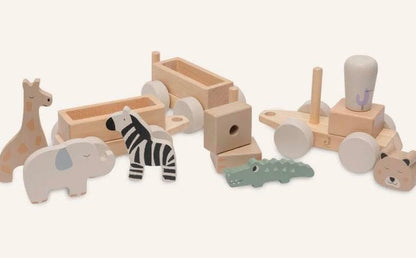 Jouet train en bois - jungle jambo