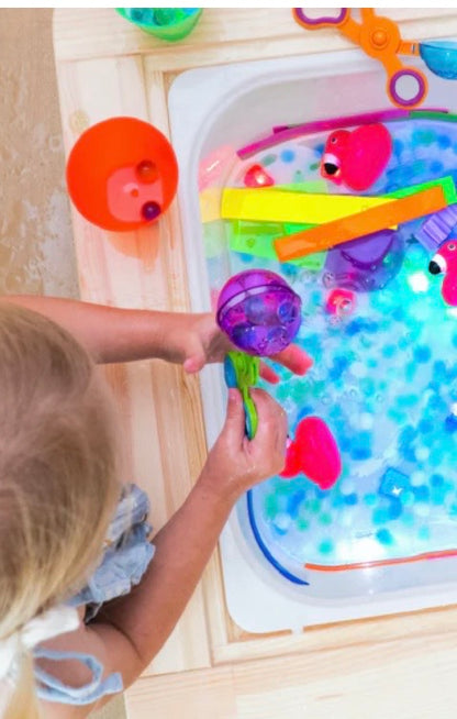 Cube lumineux pour le bain - bleu