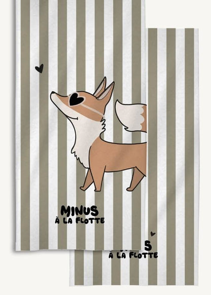 Serviette minus - renard