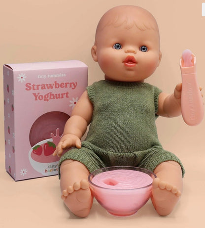 Bol yaourt Fraise magique pour poupée