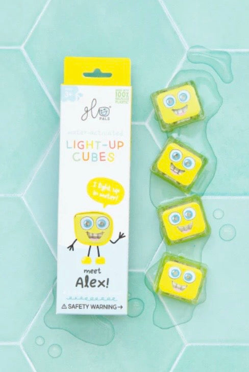 Cube lumineux pour le bain - Jaune