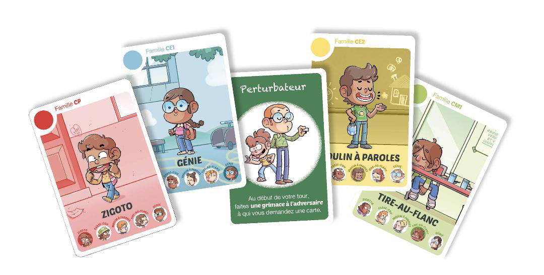 Jeu de 7 familles - à l’école