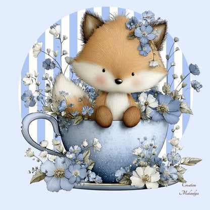 Film protecteur Tonies - Stickers personnalisable - Renard tout fleuri