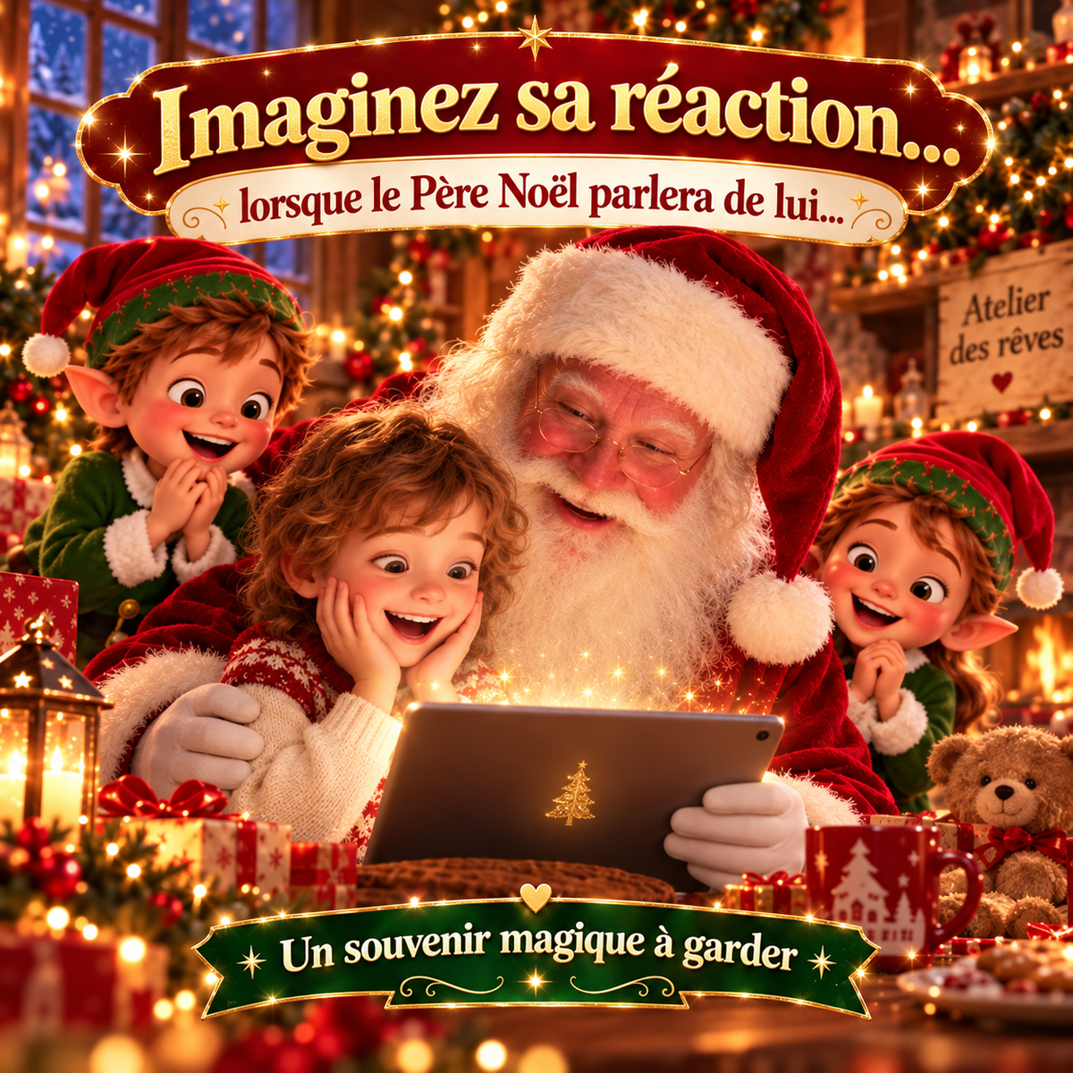 Vidéo personnalisée du Père Noël 🎅🏻