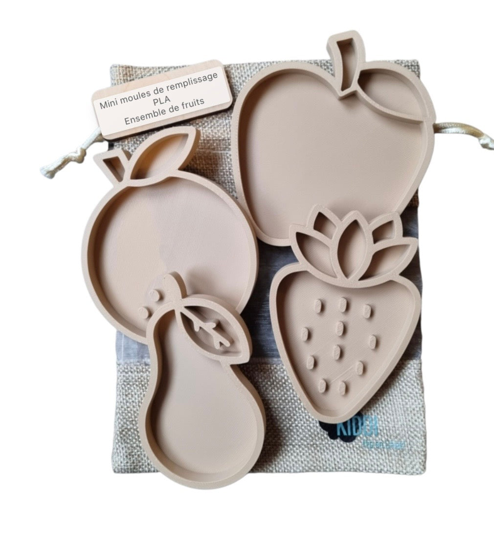 Mini set de moules en plastique - 5 modèles