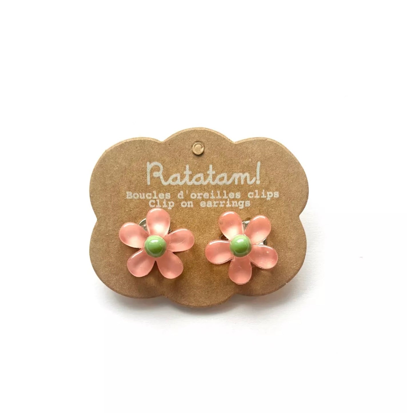 Boucles d’oreille clip FLEURS