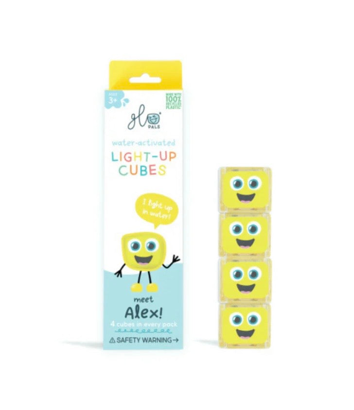 Cube lumineux pour le bain - Jaune