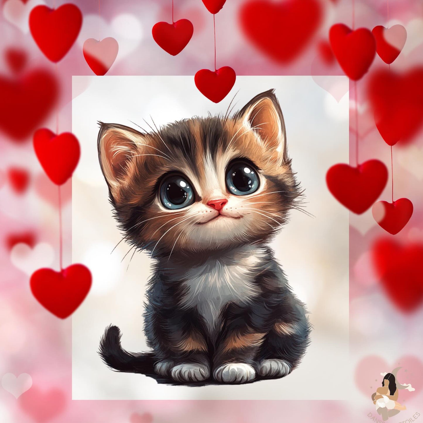 Film protecteur Tonies - Stickers personnalisable - Saint Valentin chat