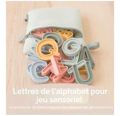 Alphabet pour jeu sensoriel