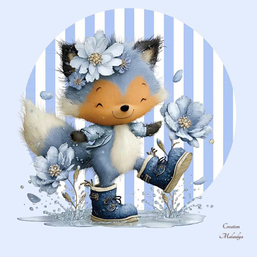 Film protecteur Tonies - Stickers personnalisable - Renard tout fleuri