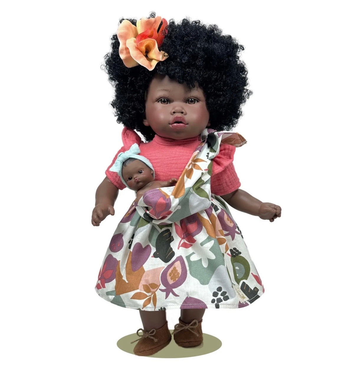 POUPÉE ADDIS AVEC BÉBÉ COLORÉ