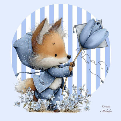 Film protecteur Tonies - Stickers personnalisable - Renard tout fleuri