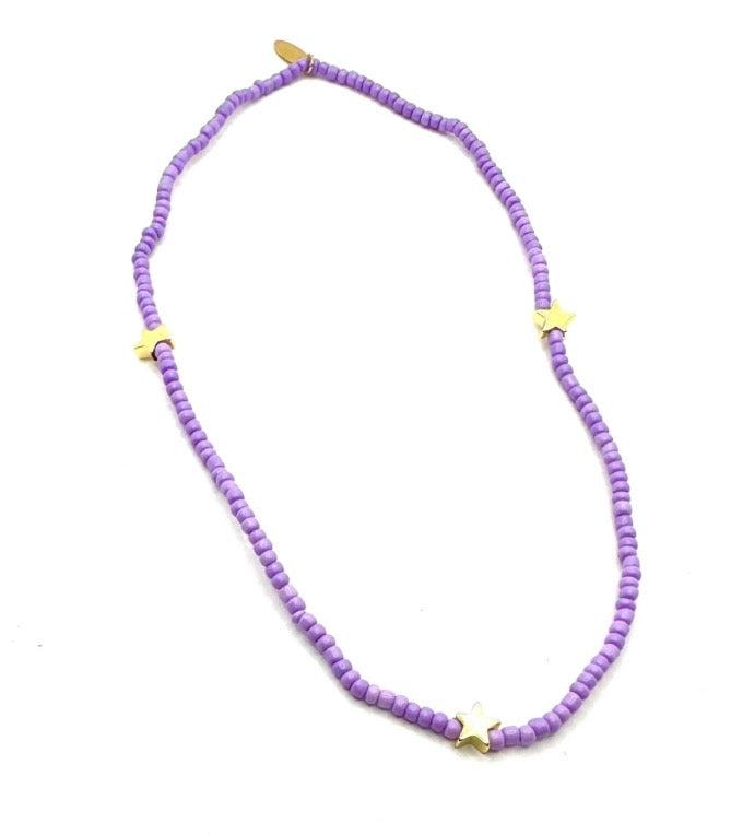 Collier élastique étoiles : 3 modèles