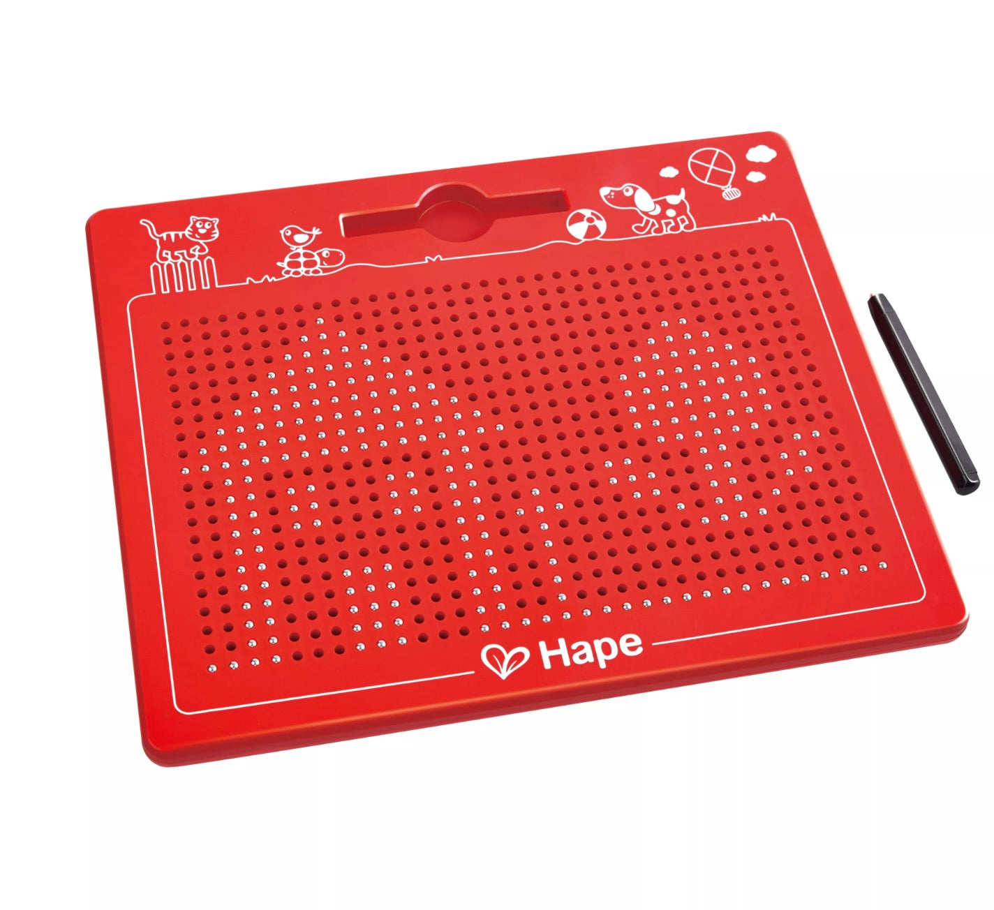Grande tablette magnétique rouge - Jeu éducatif