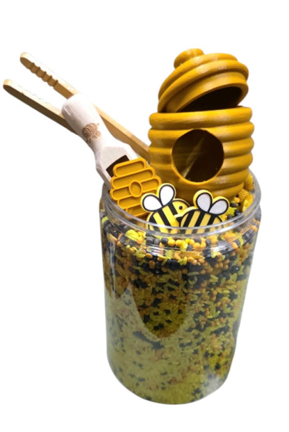 Lot complet pour jeu sensoriel : thème abeilles