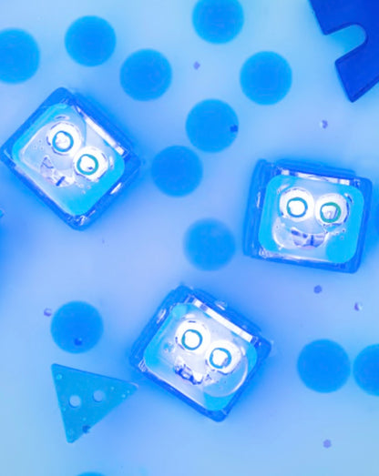 Cube lumineux pour le bain - bleu