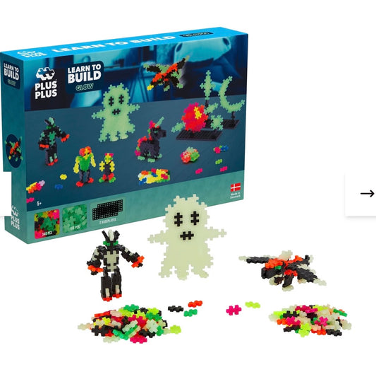 Kit découverte Phosphorescent 500 Pcs - Jeu de construction PLUS PLUS - PRÉCOMMANDE