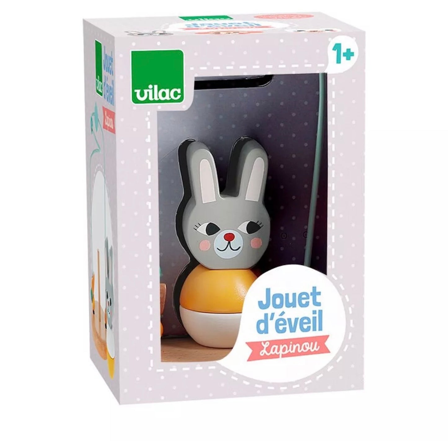 Jouet d'éveil en bois, Lapinou