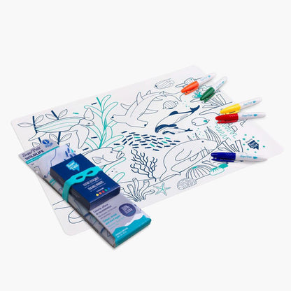 Set de table à colorier - barrière de corail