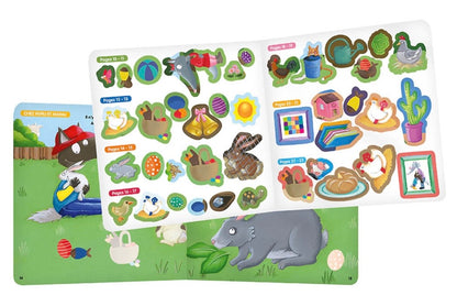 MON CAHIER D'AUTOCOLLANTS P'TIT LOUP - joyeuses Pâques
