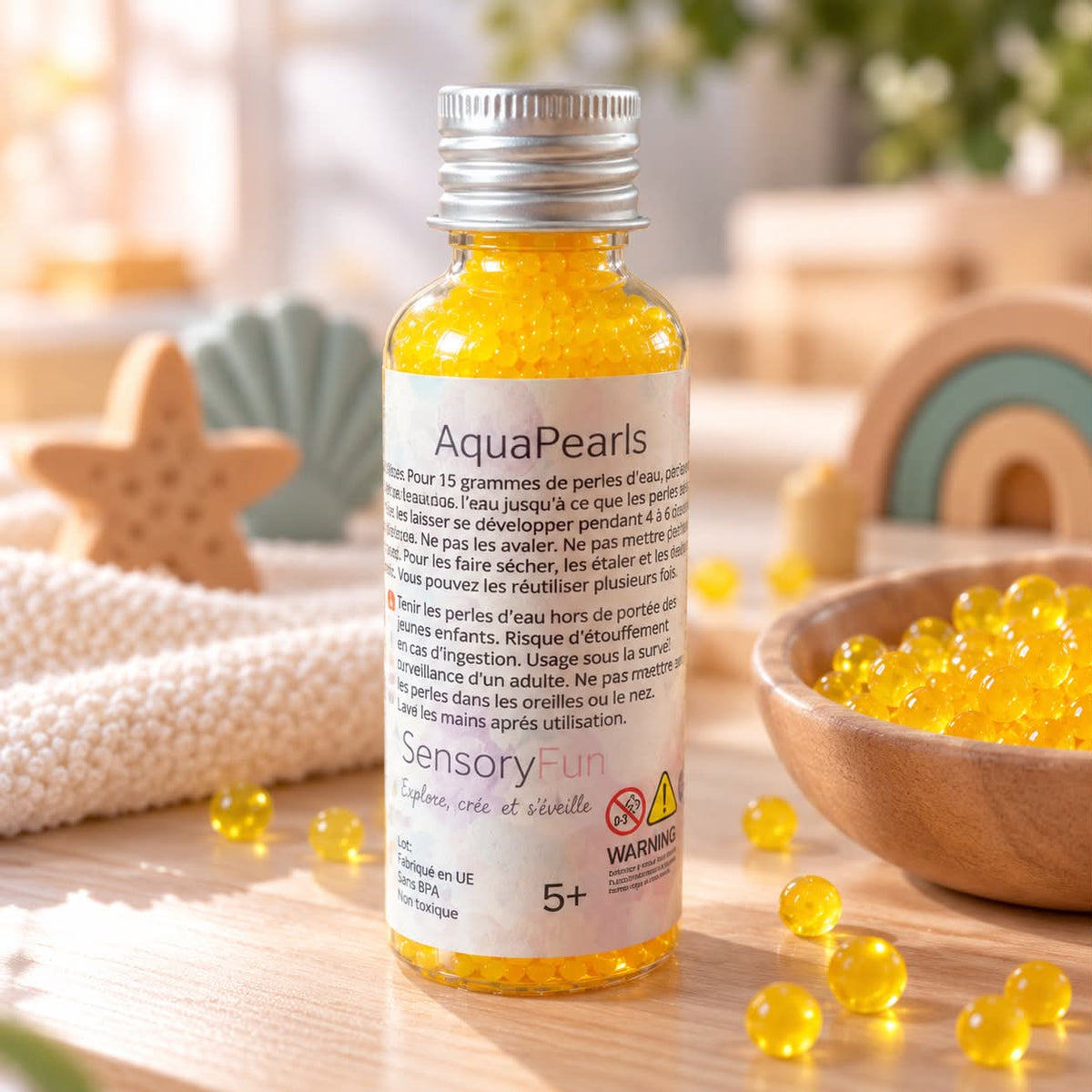 Aquapearls sensorielle - jaune