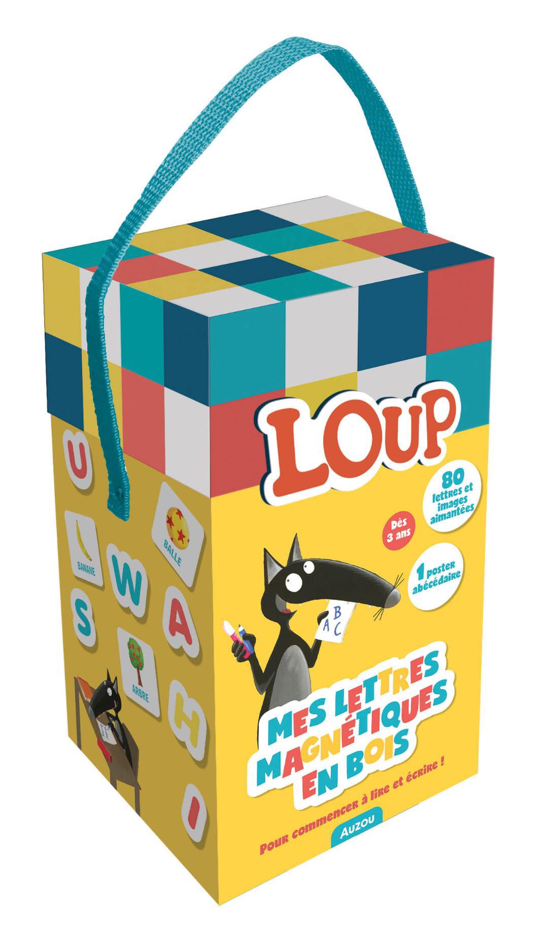 Mes lettres magnétiques en bois p’tit loup