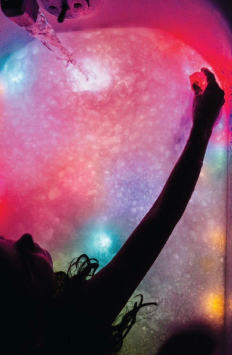 Cube lumineux pour le bain - rouge